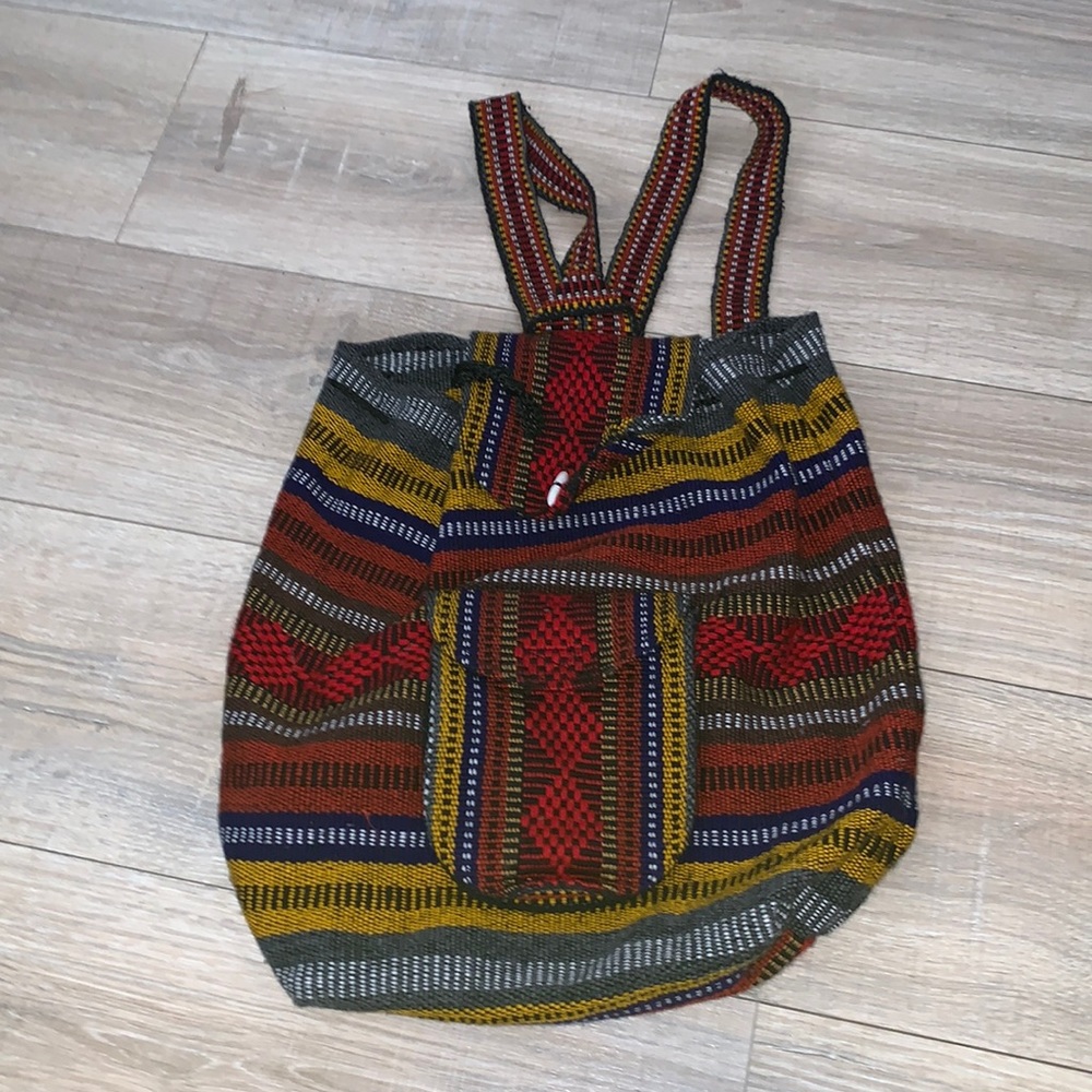 Pinzon Aztec boho hippie backpack